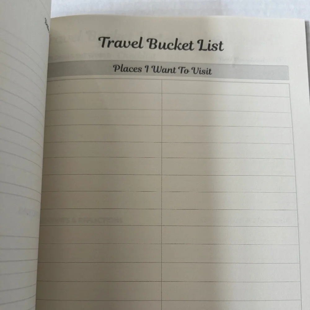 Seventeenth Birthday Bucket List Paperback Journal Never Used